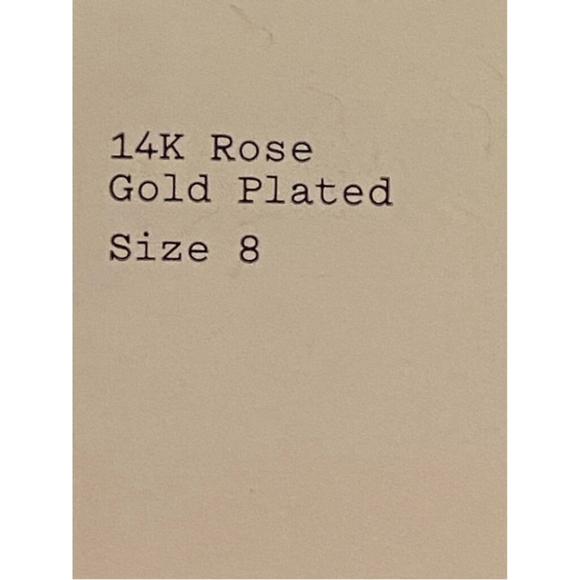 A New Day Rose Gold Plated Band Ring Women's Size 8 - Picture 3 of 3